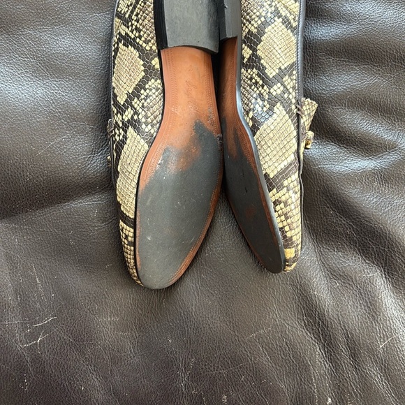 Sam Edelman Black and Tan Snake Print Flats - Picture 4 of 5